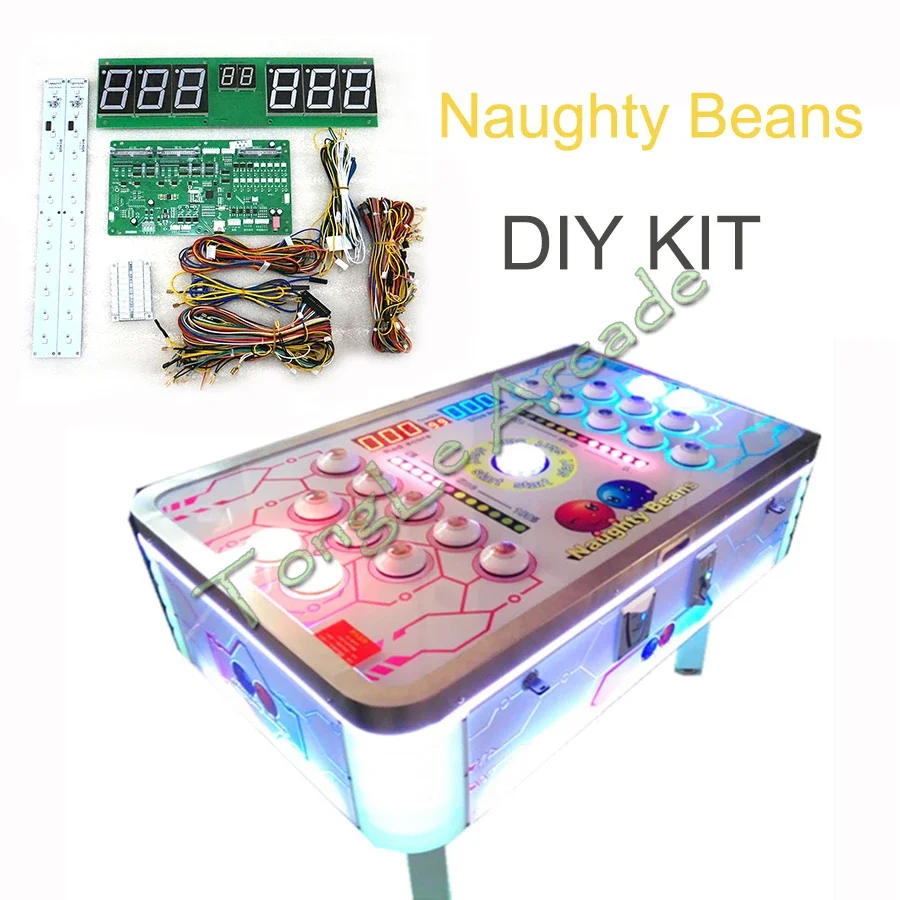 Whack A Mole Arcade - Naughty Beans DIY-kit, muntbediende amusementsapparatuur, hamerspel,