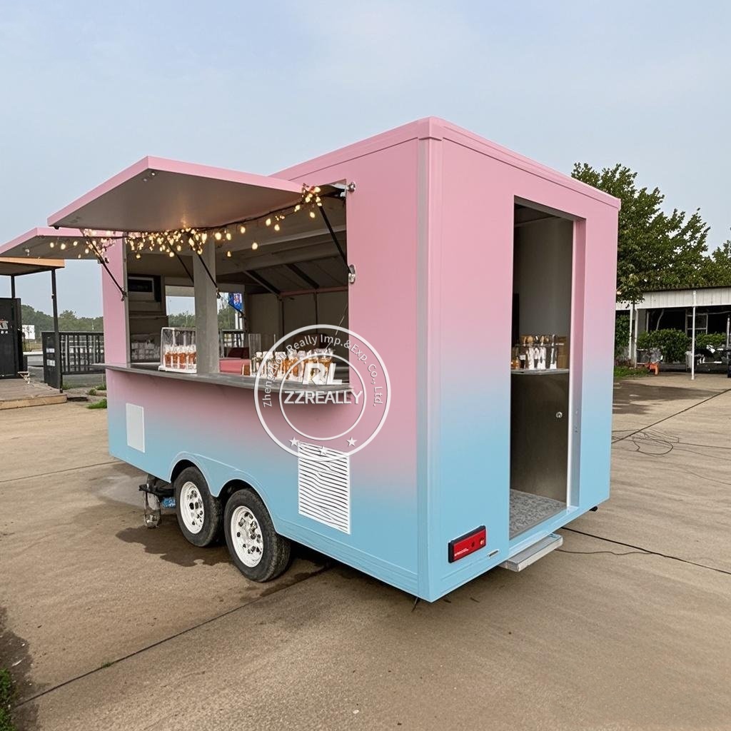 Hot Dog Vending Cart - Voedselaanhangers Hotdog Concessie Voedselkar IJs Mobiele