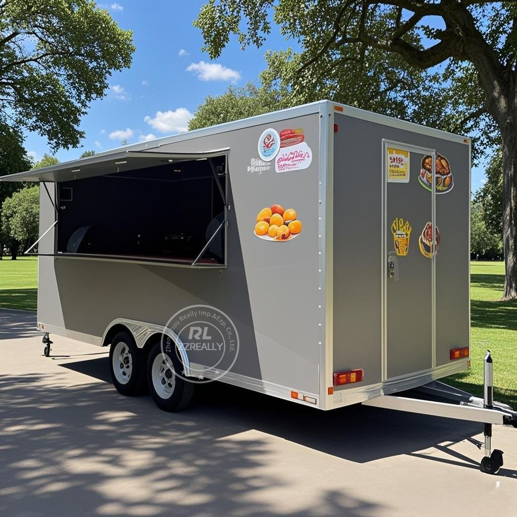 Hot Dog Vending Cart - Hotdog BBQ-aanhangwagen Snackverkoop Catering Auto Vierkant