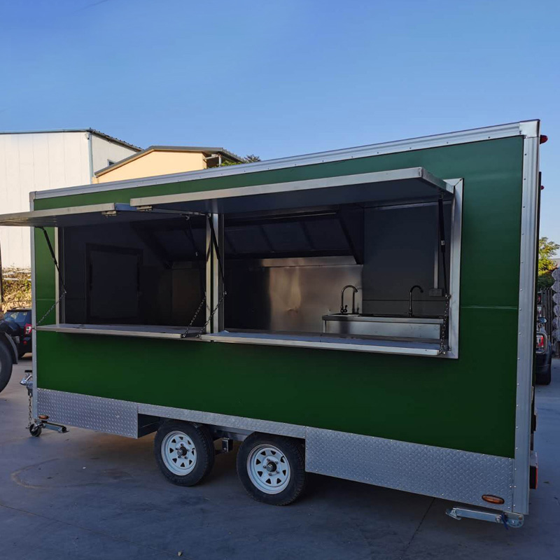 Hot Dog Vending Cart - Mobiele straatvoedselkar, BBQ, hamburger, hotdog, voedselkar,