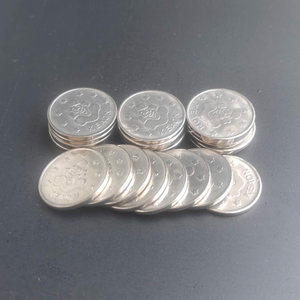 Coin Pusher Machine - 1000 stuks 24,2*1,85mm roestvrijstalen arcade-spel muntjes