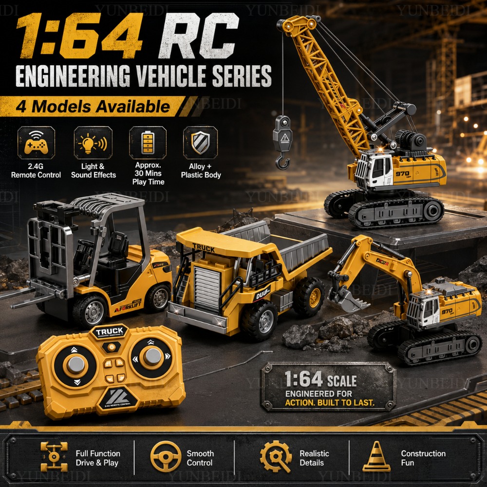 Claw Crane Machine - Afstandsbediening Mini Legeringsauto 1:64 Heftruck Kraan