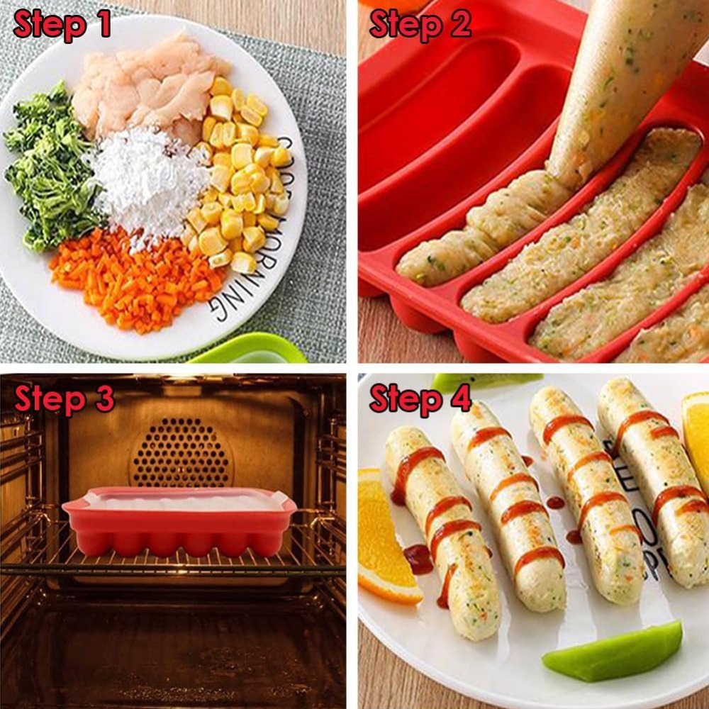 1 Stuks Siliconen Worstvorm 6- - Hot Dog Vending Cart recensie en prijs