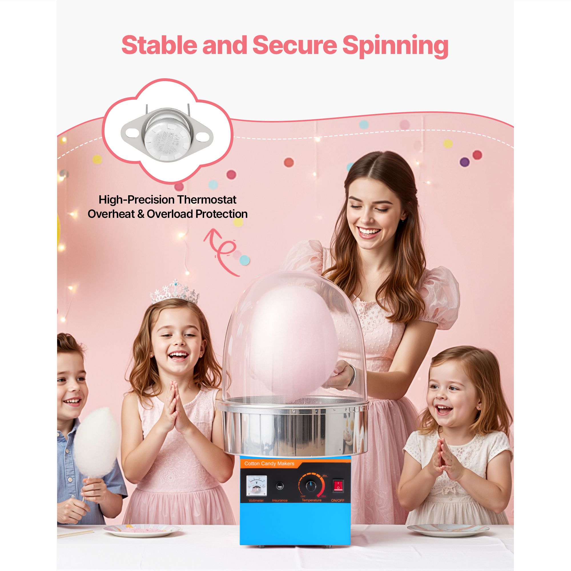 Elektrische suikerspinmachine, - Candy Floss Machine recensie en prijs