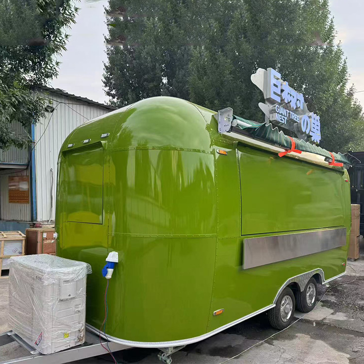 Op maat gemaakte buiten ijskar - Hot Dog Vending Cart recensie en prijs