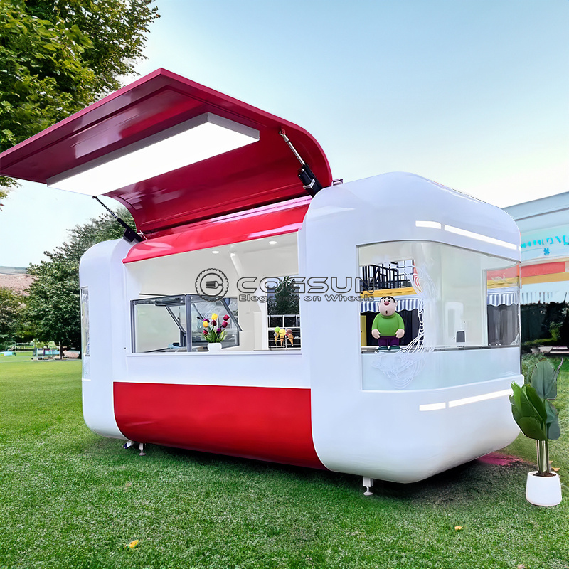 Straat Mobiele Voedselaanhangw - Hot Dog Vending Cart recensie en prijs