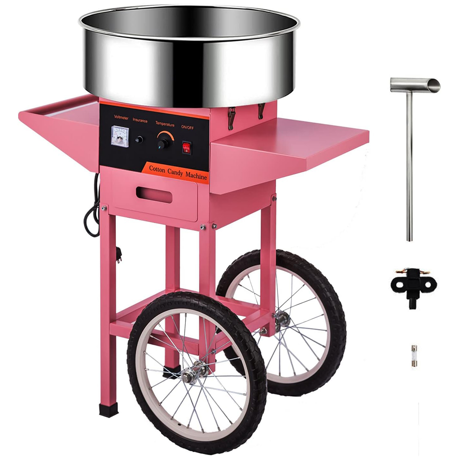 Commerciële roze suikerspinmac - Candy Floss Machine recensie en prijs